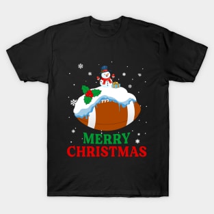 Merry Christmas Football Xmas Gift T-Shirt